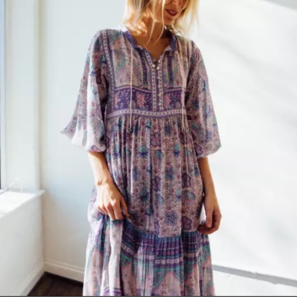 Spell & the Gypsy ✨🪻✨Poinciana Gown Lilac - Picture 3 of 6